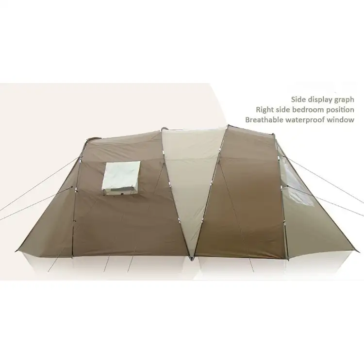 Wandeltent met twee kamers