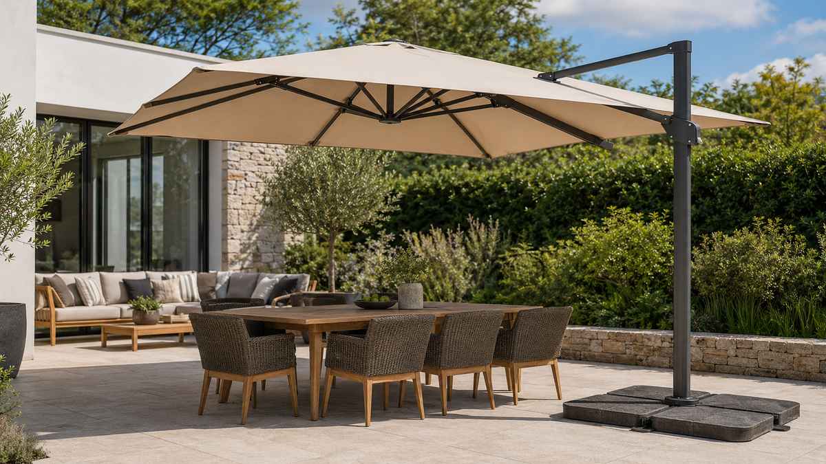 7 vragen die kopers moeten stellen voordat ze grote tuinparasols bestellen