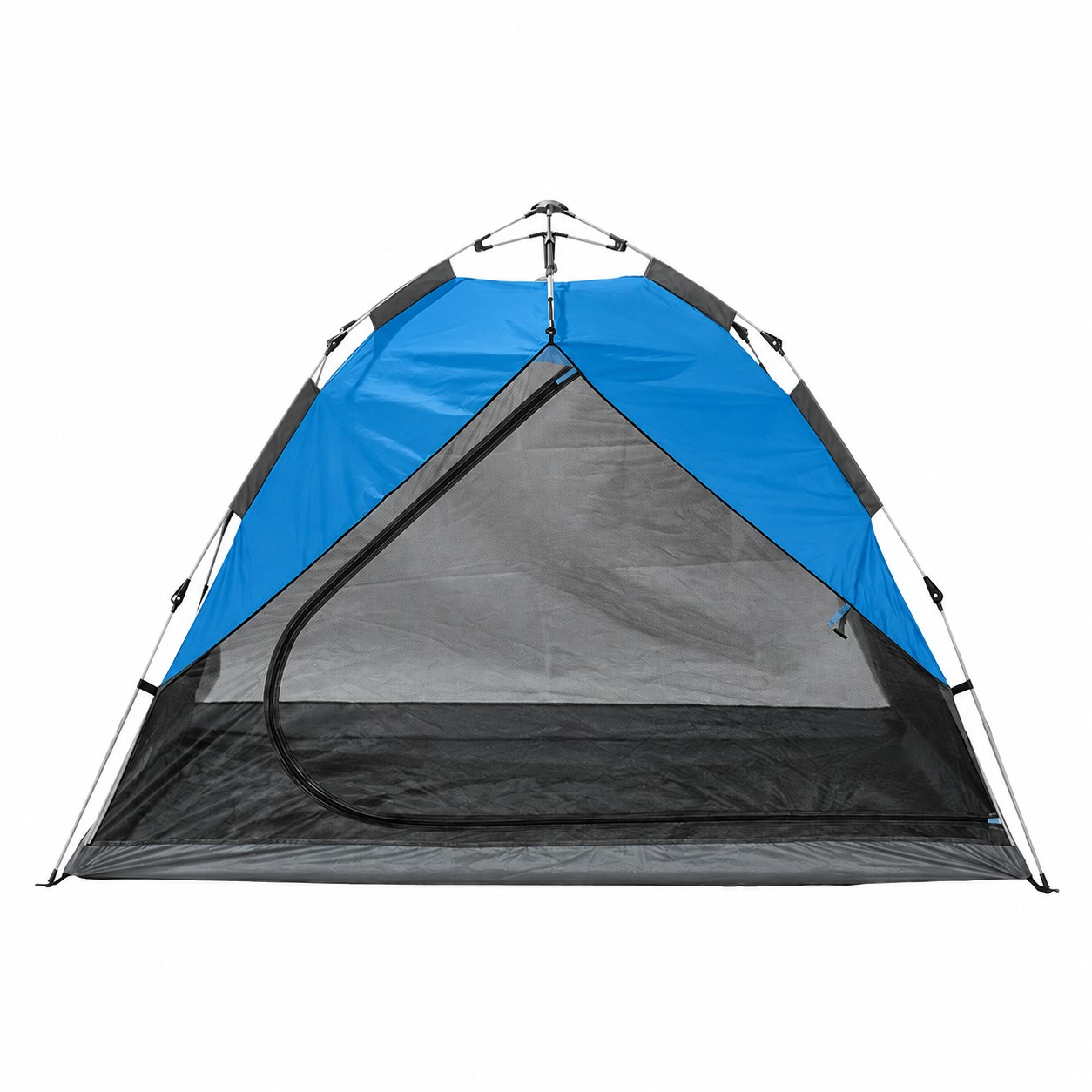 Op maat gemaakte Instant Park-tent van 200 x 200 cm met luifel met zilvercoating
