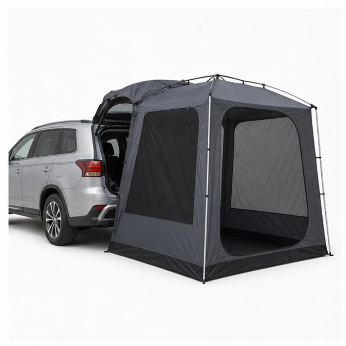 Aangepaste 230 cm SUV-kampeertent met achterklep en aluminium frame
