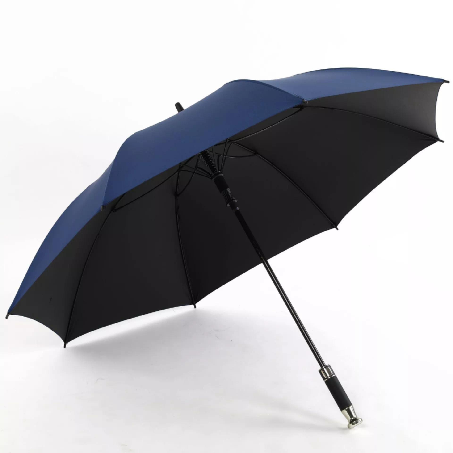 Geventileerde golfparaplu van 121 cm met aangepast logo en recht handvat