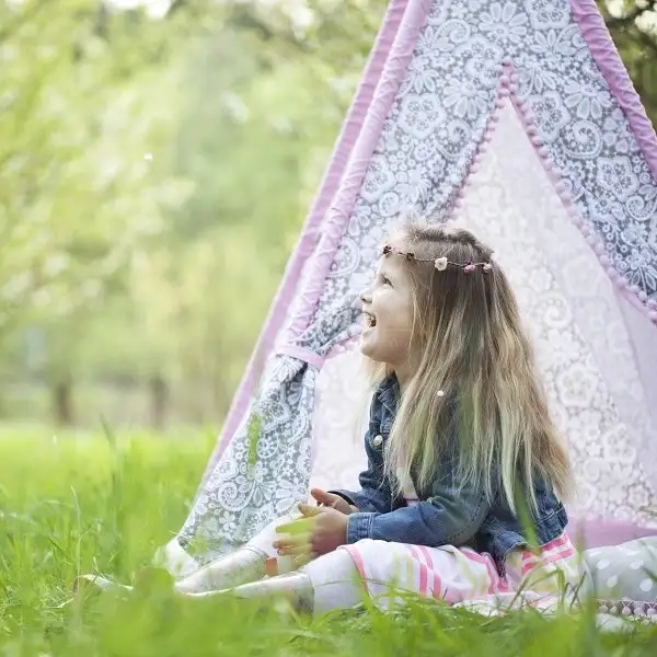 Indiase wigwam-stijl katoenen printtent voor kinderen