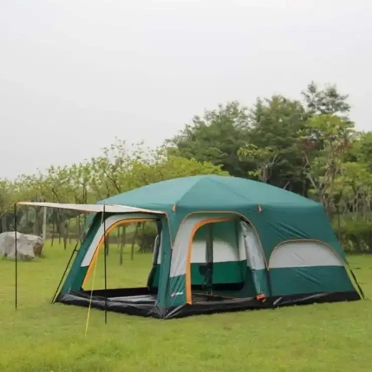 Dubbellaagse campingtent met twee kamers