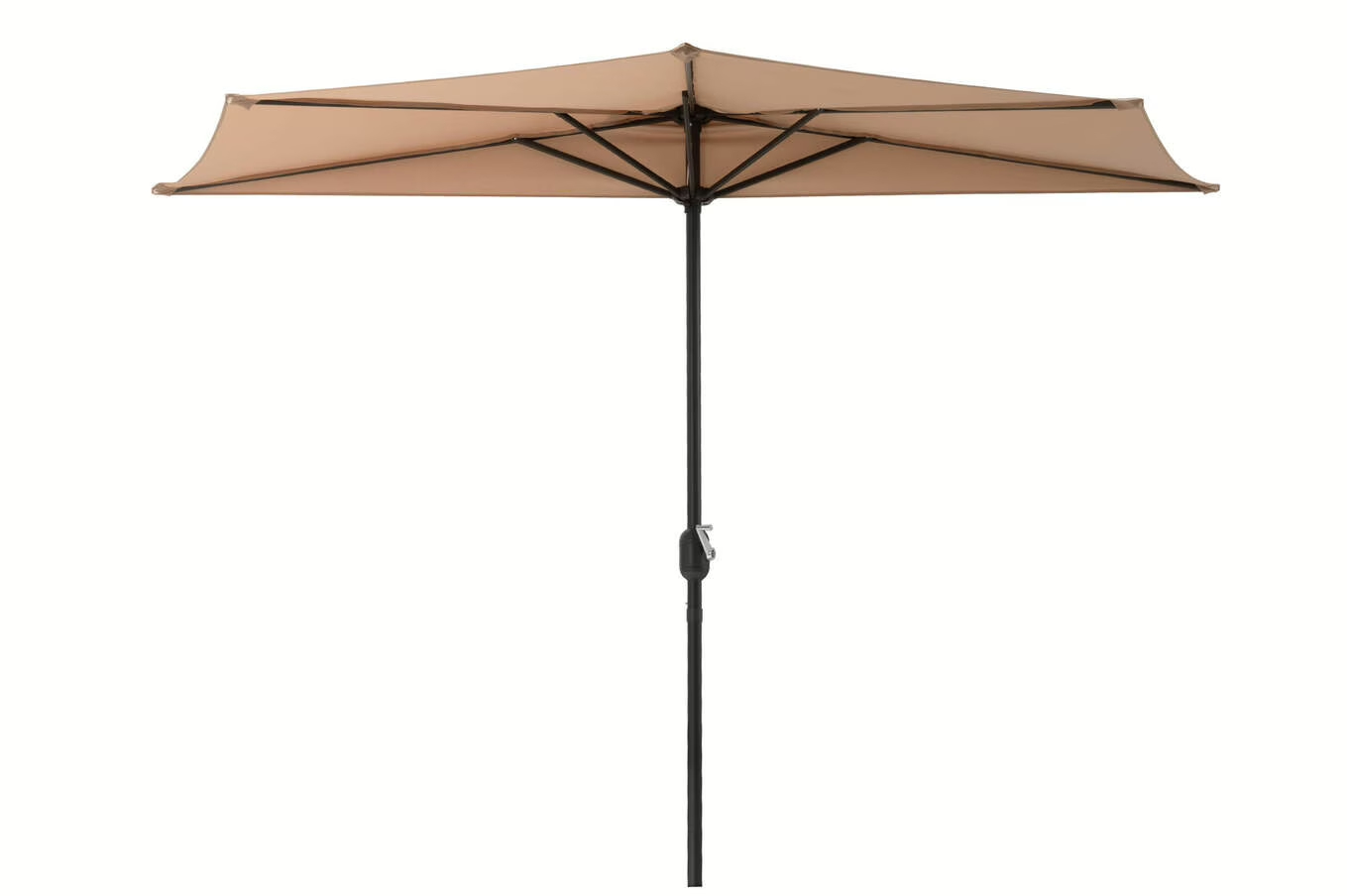 Halfronde parasol, diameter 270 cm.