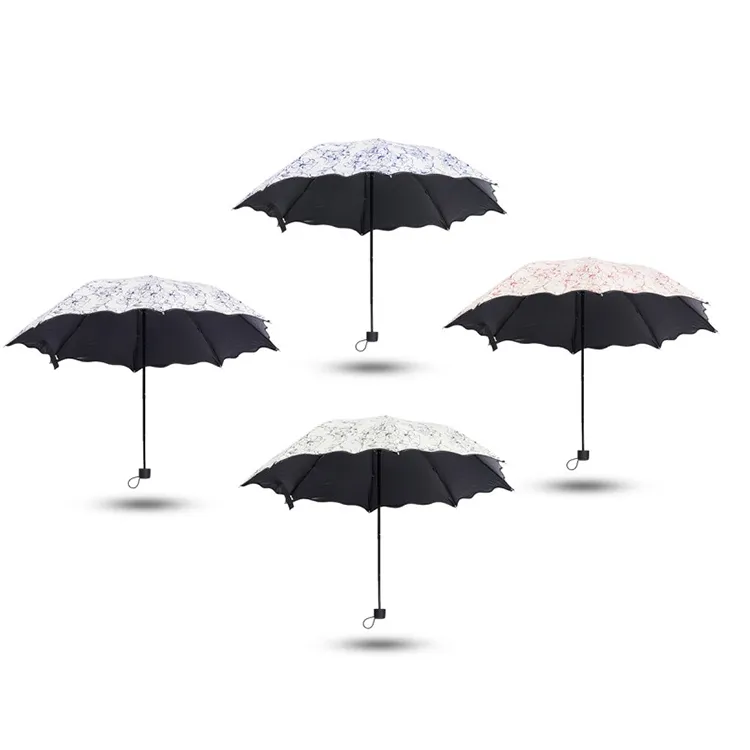 Anti-UV winddichte bloem vrouwen paraplu